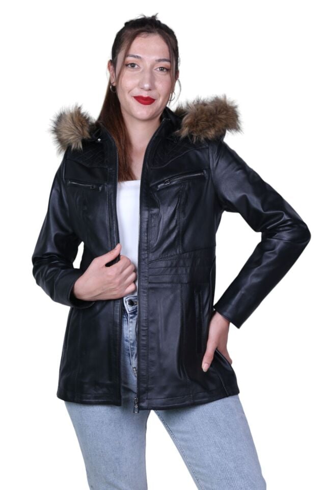 Eylül B2003 Hakiki Deri Kadın Ceket