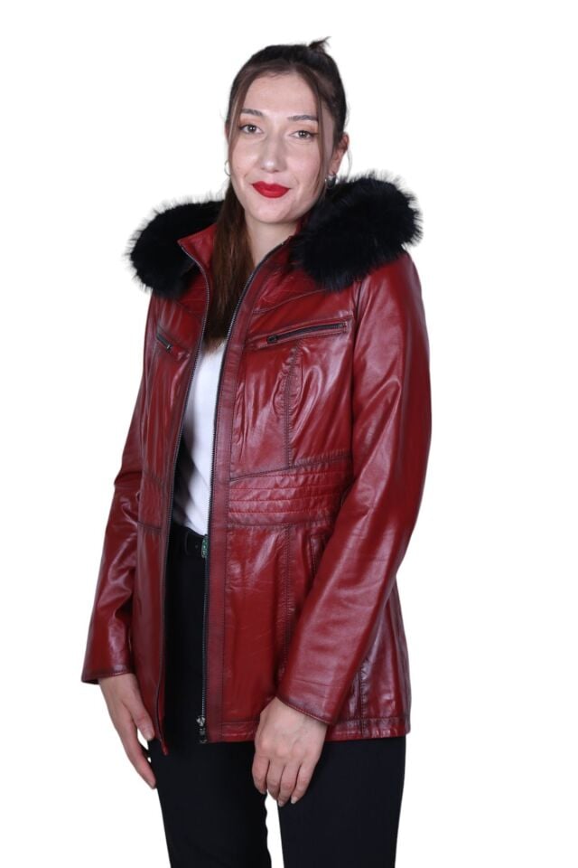 B-2002 Hakiki Deri Kadın Ceket